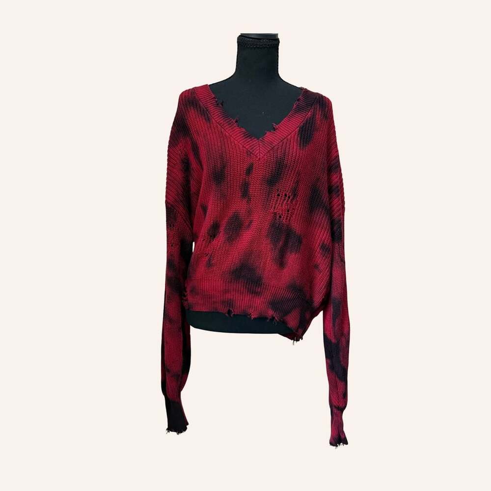 halloween freddy krueger zombie distressed sweater size large